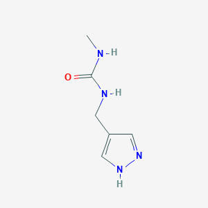 3-methyl-1-[(1H-pyrazol-4-yl)methyl]urea