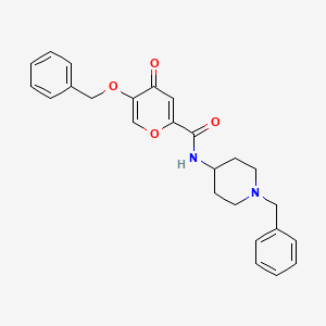 5-(benzyloxy)-N-(1-benzylpiperidin-4-yl)-4-oxo-4H-pyran-2-carboxamide
