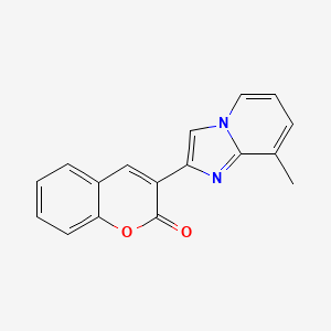 3-(8-Methyl-2-imidazo[1,2-a]pyridinyl)-1-benzopyran-2-one