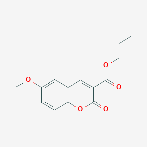 molecular formula C14H14O5 B2777503 propyl 6-methoxy-2-oxo-2H-chromene-3-carboxylate CAS No. 873857-50-2