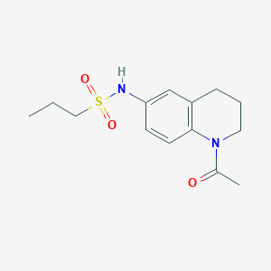 molecular formula C14H20N2O3S B2777507 N-(1-acetyl-1,2,3,4-tetrahydroquinolin-6-yl)propane-1-sulfonamide CAS No. 941871-39-2