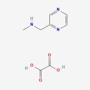 molecular formula C8H11N3O4 B2777562 N-Methyl-1-(pyrazin-2-yl)methanamine oxalate CAS No. 120739-79-9; 1443279-43-3