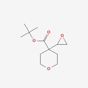 molecular formula C12H20O4 B2777586 Tert-butyl 4-(oxiran-2-yl)oxane-4-carboxylate CAS No. 2361644-87-1