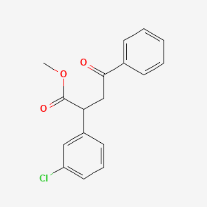 molecular formula C17H15ClO3 B2777607 Methyl 2-(3-chlorophenyl)-4-oxo-4-phenylbutanoate CAS No. 344280-08-6