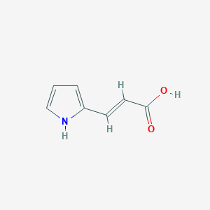 molecular formula C7H7NO2 B2777613 (E)-3-(1H-Pyrrol-2-YL)acrylic acid CAS No. 178992-37-5; 49653-15-8