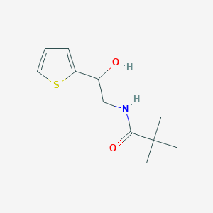 molecular formula C11H17NO2S B2777648 N-(2-hydroxy-2-(thiophen-2-yl)ethyl)pivalamide CAS No. 1267967-86-1