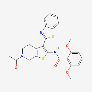 B2777651 N-(6-acetyl-3-(benzo[d]thiazol-2-yl)-4,5,6,7-tetrahydrothieno[2,3-c]pyridin-2-yl)-2,6-dimethoxybenzamide CAS No. 864859-88-1