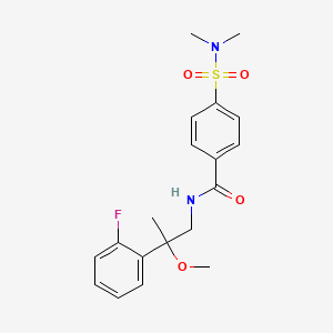 B2777710 4-(N,N-dimethylsulfamoyl)-N-(2-(2-fluorophenyl)-2-methoxypropyl)benzamide CAS No. 1797893-69-6