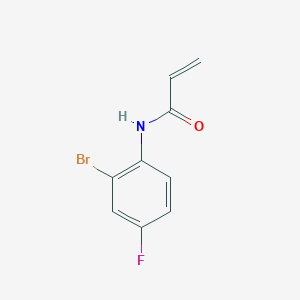 molecular formula C9H7BrFNO B2777729 N-(2-bromo-4-fluorophenyl)prop-2-enamide CAS No. 1094231-21-6