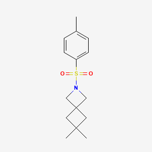 molecular formula C15H21NO2S B2777748 6,6-Dimethyl-2-(4-methylbenzenesulfonyl)-2-azaspiro[3.3]heptane CAS No. 2309572-38-9