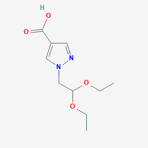 molecular formula C10H16N2O4 B2777756 1-(2,2-diethoxyethyl)-1H-pyrazole-4-carboxylic acid CAS No. 1909313-63-8