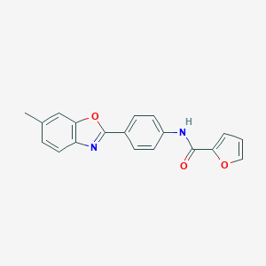 molecular formula C19H14N2O3 B277777 N-[4-(6-methyl-1,3-benzoxazol-2-yl)phenyl]-2-furamide 