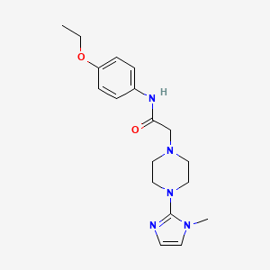 N-(4-ethoxyphenyl)-2-(4-(1-methyl-1H-imidazol-2-yl)piperazin-1-yl)acetamide