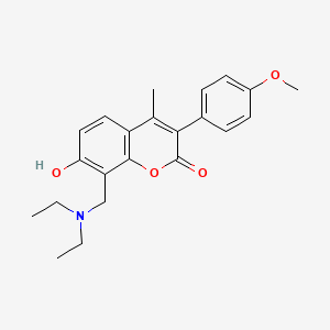 8-[(diethylamino)methyl]-7-hydroxy-3-(4-methoxyphenyl)-4-methyl-2H-chromen-2-one
