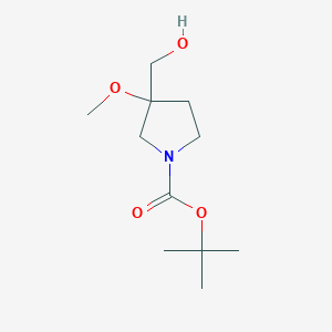 tert-Butyl 3-(hydroxymethyl)-3-methoxypyrrolidine-1-carboxylate