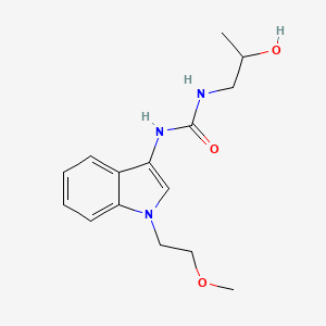 1-(2-hydroxypropyl)-3-(1-(2-methoxyethyl)-1H-indol-3-yl)urea