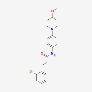 3-(2-bromophenyl)-N-(4-(4-methoxypiperidin-1-yl)phenyl)propanamide