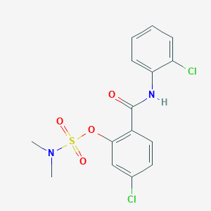 5-chloro-2-[(2-chloroanilino)carbonyl]phenyl-N,N-dimethylsulfamate