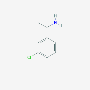 molecular formula C9H12ClN B2777835 1-(3-Chloro-4-methylphenyl)ethan-1-amine CAS No. 105321-42-4