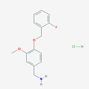 (4-((2-Fluorobenzyl)oxy)-3-methoxyphenyl)methanamine hydrochloride
