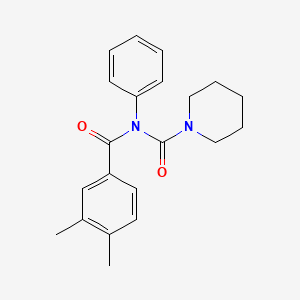 N-(3,4-dimethylbenzoyl)-N-phenylpiperidine-1-carboxamide