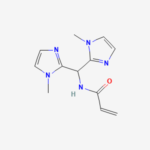 N-[bis(1-methyl-1H-imidazol-2-yl)methyl]prop-2-enamide