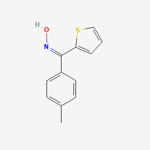 molecular formula C12H11NOS B2777847 p-Tolyl(2-thienyl)methanone oxime CAS No. 1956-42-9