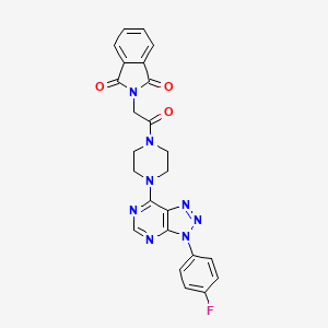 2-(2-(4-(3-(4-fluorophenyl)-3H-[1,2,3]triazolo[4,5-d]pyrimidin-7-yl)piperazin-1-yl)-2-oxoethyl)isoindoline-1,3-dione