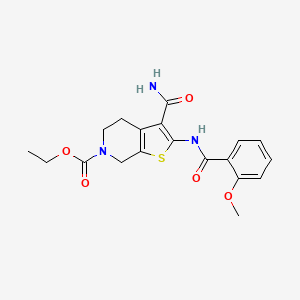 ethyl 3-carbamoyl-2-(2-methoxybenzamido)-4,5-dihydrothieno[2,3-c]pyridine-6(7H)-carboxylate