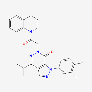 6-(2-(3,4-dihydroquinolin-1(2H)-yl)-2-oxoethyl)-1-(3,4-dimethylphenyl)-4-isopropyl-1H-pyrazolo[3,4-d]pyridazin-7(6H)-one