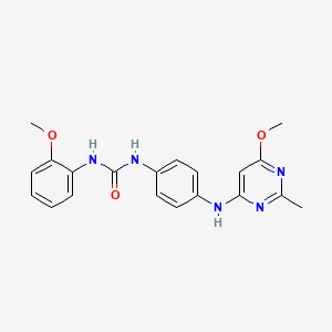 1-(4-((6-Methoxy-2-methylpyrimidin-4-yl)amino)phenyl)-3-(2-methoxyphenyl)urea