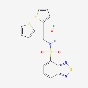 N-(2-hydroxy-2,2-di(thiophen-2-yl)ethyl)benzo[c][1,2,5]thiadiazole-4-sulfonamide