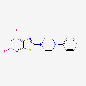 4,6-Difluoro-2-(4-phenylpiperazin-1-yl)-1,3-benzothiazole