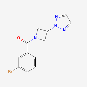 (3-(2H-1,2,3-triazol-2-yl)azetidin-1-yl)(3-bromophenyl)methanone