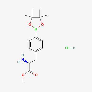 Methyl (2S)-2-amino-3-[4-(tetramethyl-1,3,2-dioxaborolan-2-yl)phenyl]propanoate hydrochloride