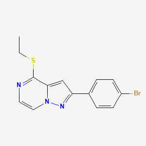 2-(4-Bromophenyl)-4-(ethylthio)pyrazolo[1,5-a]pyrazine