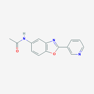 molecular formula C14H11N3O2 B277796 N-[2-(3-pyridinyl)-1,3-benzoxazol-5-yl]acetamide 