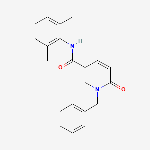 molecular formula C21H20N2O2 B2777984 1-benzyl-N-(2,6-dimethylphenyl)-6-oxo-1,6-dihydropyridine-3-carboxamide CAS No. 1004256-29-4
