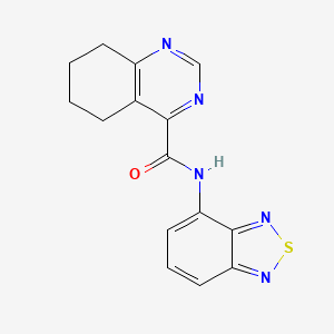 molecular formula C15H13N5OS B2778004 N-(2,1,3-Benzothiadiazol-4-yl)-5,6,7,8-tetrahydroquinazoline-4-carboxamide CAS No. 2415524-88-6