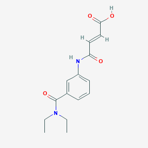 molecular formula C15H18N2O4 B2778009 (E)-4-{3-[(Diethylamino)carbonyl]anilino}-4-oxo-2-butenoic acid CAS No. 940208-18-4