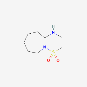 molecular formula C8H16N2O2S B2778044 octahydro-1H-4lambda6-[1,2,4]thiadiazino[2,3-a]azepine-4,4-dione CAS No. 2287343-70-6