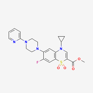 methyl 4-cyclopropyl-7-fluoro-6-(4-(pyridin-2-yl)piperazin-1-yl)-4H-benzo[b][1,4]thiazine-2-carboxylate 1,1-dioxide