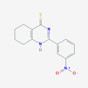 2-(3-Nitrophenyl)-5,6,7,8-tetrahydroquinazoline-4-thiol
