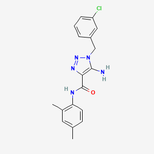 5-amino-1-(3-chlorobenzyl)-N-(2,4-dimethylphenyl)-1H-1,2,3-triazole-4-carboxamide