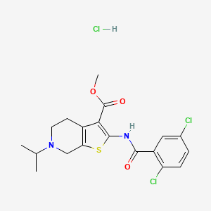 Methyl 2-(2,5-dichlorobenzamido)-6-isopropyl-4,5,6,7-tetrahydrothieno[2,3-c]pyridine-3-carboxylate hydrochloride