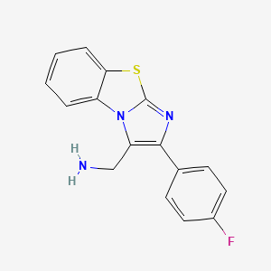 C-[2-(4-Fluoro-phenyl)-benzo[d]imidazo[2,1-b]-thiazol-3-yl]-methylamine