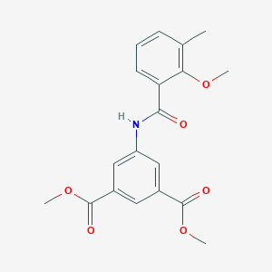 molecular formula C19H19NO6 B277815 Dimethyl 5-[(2-methoxy-3-methylbenzoyl)amino]isophthalate 