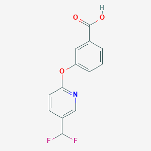 3-[5-(Difluoromethyl)pyridin-2-yl]oxybenzoic acid