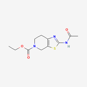 molecular formula C11H15N3O3S B2778157 ethyl 2-acetamido-6,7-dihydrothiazolo[5,4-c]pyridine-5(4H)-carboxylate CAS No. 922479-42-3