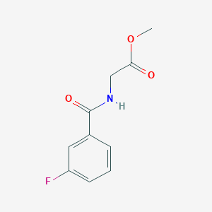 molecular formula C10H10FNO3 B2778198 Methyl (3-fluorobenzoyl)glycinate CAS No. 131648-59-4